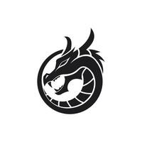 Vector Logo art for Small Business Shop and Game Company. dragon theme design fantasy