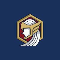 Vector Logo art for Small Business Shop and Game Company. Valkyrie theme design