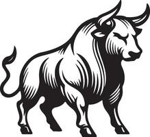 Buffalo Sketch Drawing. vector