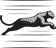 Cheetah Sketch Drawing. vector