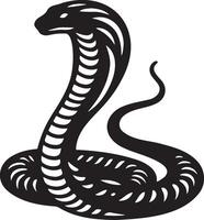 Cobra Snake Sketch Drawing. vector