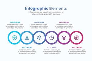 vector circulo infografía diseño modelo con iconos, lata ser usado para proceso diagramas, presentaciones, y flujo de trabajo disposición.