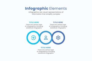 Vector circle Infographic design template with icons, Can be used for process diagrams, presentations, and workflow layout.