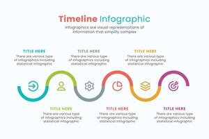 cronograma vector infografía diseño modelo para presentaciones, flujo de trabajo o proceso diagrama, diagrama de flujo