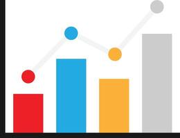 analítica estadísticas grafico vector