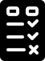 this icon or logo checklist icon or other where it explaints the form of response or approval is in the form of a checklist and others or design application software vector