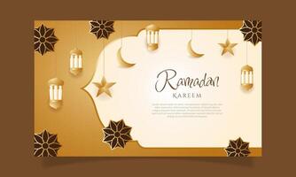 Gradient ramadan kareem background. - Vector. vector