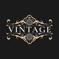 Vintage frame logo. Antique label. - Vector. vector