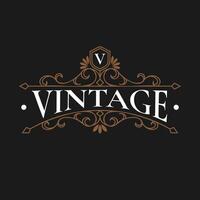 Vintage frame logo. Antique label. - Vector. vector