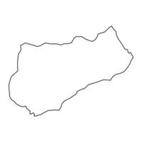 Logone Occidental Region map, administrative division of Chad. Vector illustration.