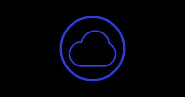 Cloud icon animation video