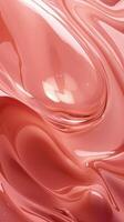AI generated Elegant, soft, rose and light pink abstract wavy simple monochrome background. Delicate gel fluid flowing down on a pink surface. High quality photo