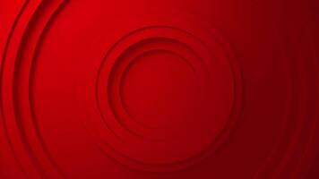 abstrait Contexte 3d rouge cercles Facile vague animation boucle video