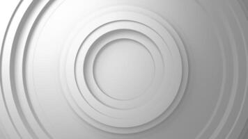 ABSTRACT BACKGROUND 3D WHITE CIRCLES SIMPLE WAVE ANIMATION LOOP video