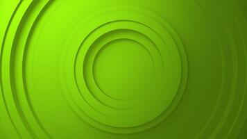 abstrato fundo 3d verde círculos simples onda animação ciclo video