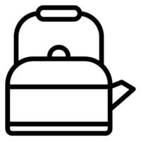 kettle line icon vector