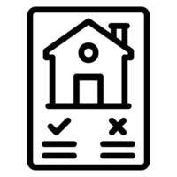 casa reglas línea icono vector