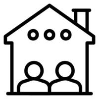 roommate line icon vector