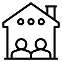 roommate line icon vector