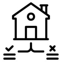 house rules line icon vector