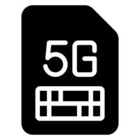 sim card glyph icon vector