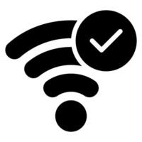 icono de glifo wifi vector