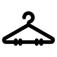 clothes hanger glyph icon vector