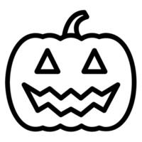 icono de línea de calabaza vector