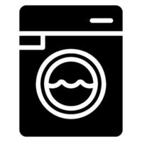 washing machine glyph icon vector