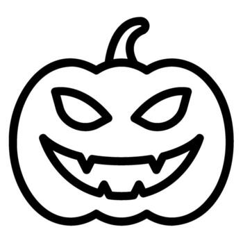 icono de la línea del diablo vector