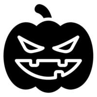 horror glyph icon vector