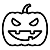 icono de línea de calabaza vector