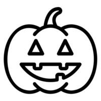 horror line icon vector