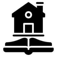 house rules glyph icon vector