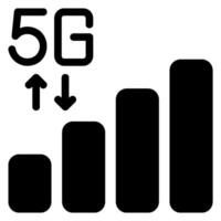 signal glyph icon vector