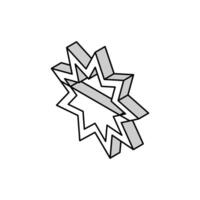 bahai religión isométrica icono vector ilustración