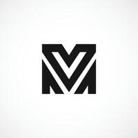 Modern M letter logo, m abstract logo design concept isolated vector template illustration