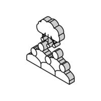 digital technology for conversation isometric icon vector illustration