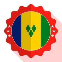 Vincent and the Grenadines quality emblem, label, sign, button. Vector illustration.