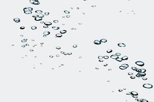 Underwater bubbles overlay on white background photo