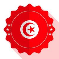 Tunisia quality emblem, label, sign, button. Vector illustration.