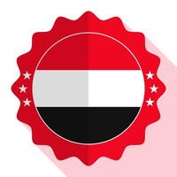 Yemen quality emblem, label, sign, button. Vector illustration.