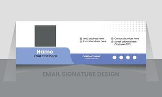 Email signature Design or email footer Design vector