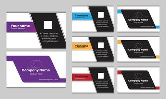 Business card design vector