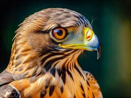 AI generated Close-up photo of an eagle or hawk