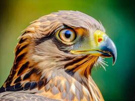 AI generated Close-up photo of an eagle or hawk