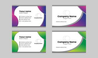 Visiting card design template vector