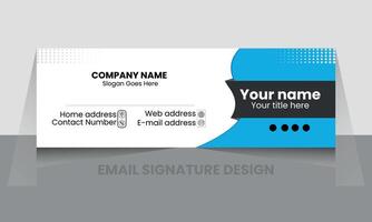 Email signature Design or email footer Design vector