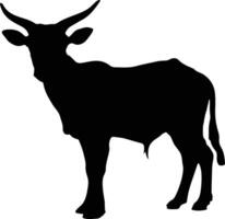 Goat Silhouette illustration Vector White Background