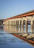 natchez nacional avenida - puente terminado Tennesse río desde Tennesse a Alabama foto